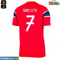 Norwegen Alexander Sorloth #7 Heimtrikot EM 2024 Kurzarm